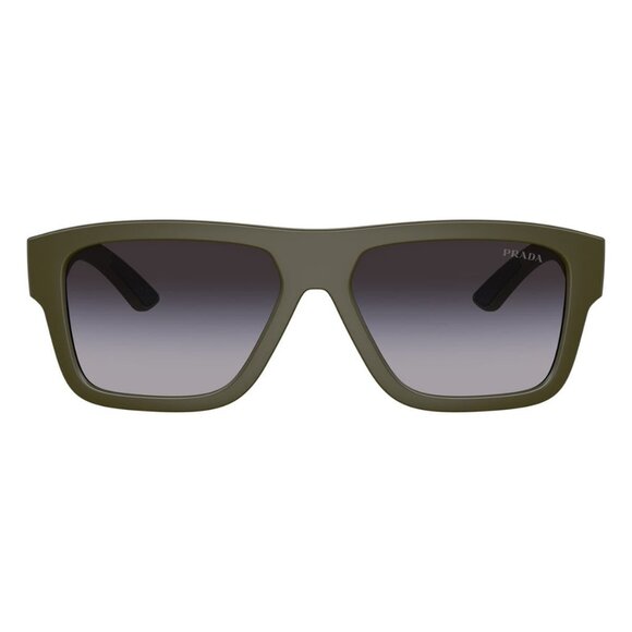 New PRADA LINEA ROSSA Green Square PS 04ZS 15X-09U Sunglasses Women - Picture 2 of 6